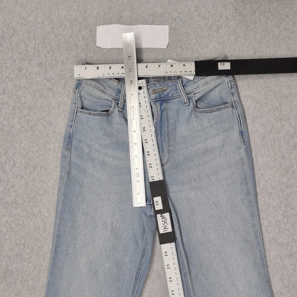 Old Navy Women Jeans 2 Light Blue Denim Flared 487331 High-Rise Wow Flare‎ NWT